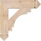 Ekena Millwork Merced Arts & Crafts Smooth Bracket, Douglas Fir, 3 1/2"W x 18"D x 18"H BKT04X18X18MRC03SDF - alternate 3